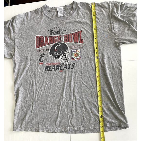 2009 VTG Orange Bowl Graphic T-Shirt Cincinnati Bearcats Size XL January 2009 - Picture 4 of 7